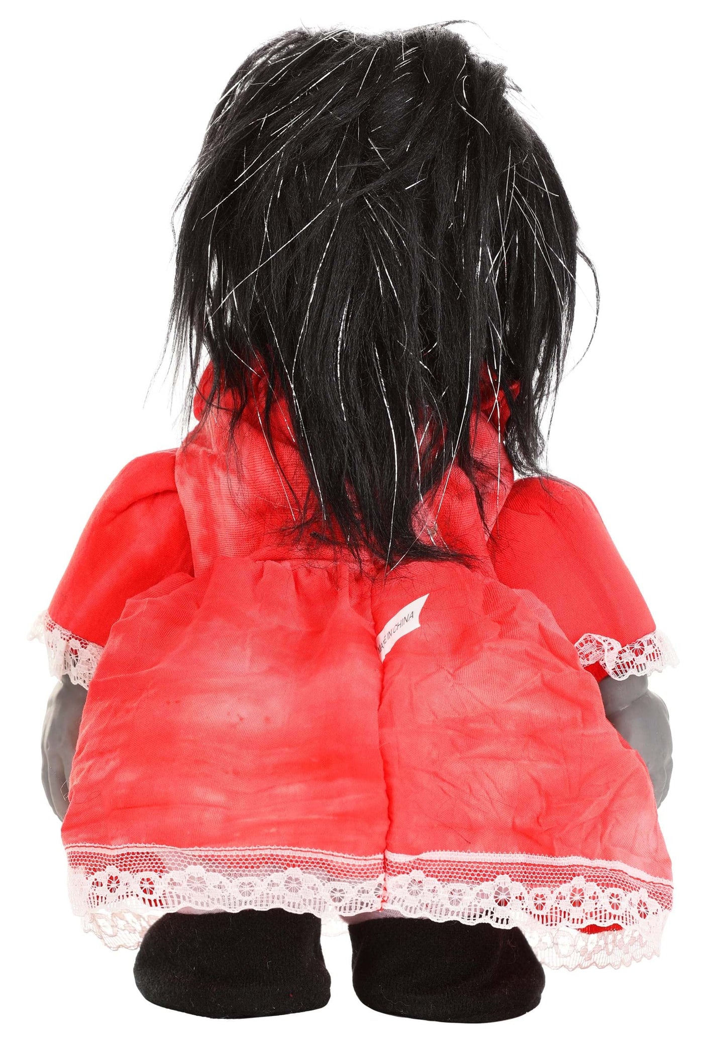 Fun Costumes Haunted Heather Doll Creepy Halloween Decorations, Animated Decor Molded Plastic Head, Hands, & Torso, Soft Arms, Scary Dolls