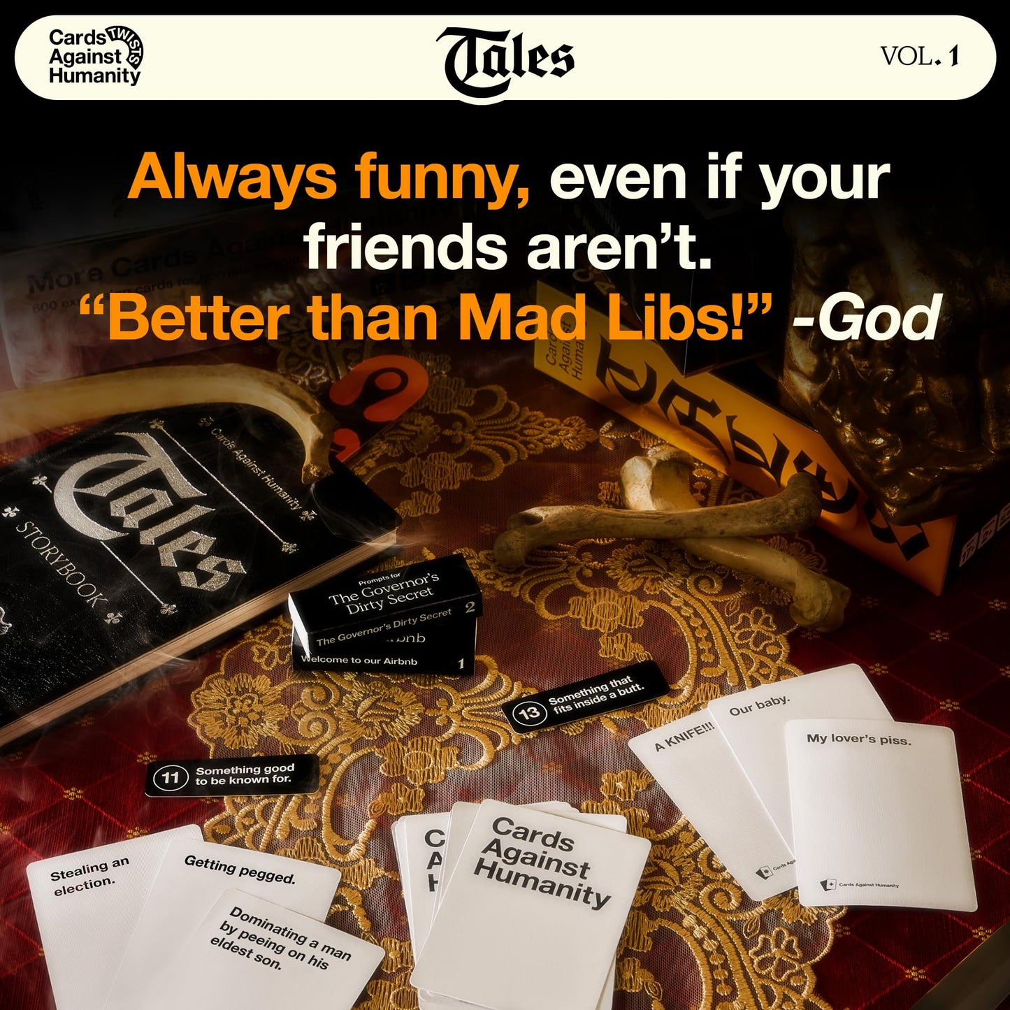 Cards Against Humanity Tales Vol. 1 • A New Twist on The Classic Adult Party Game • Fill in The Blanks of Horrible Stories with Your Cards