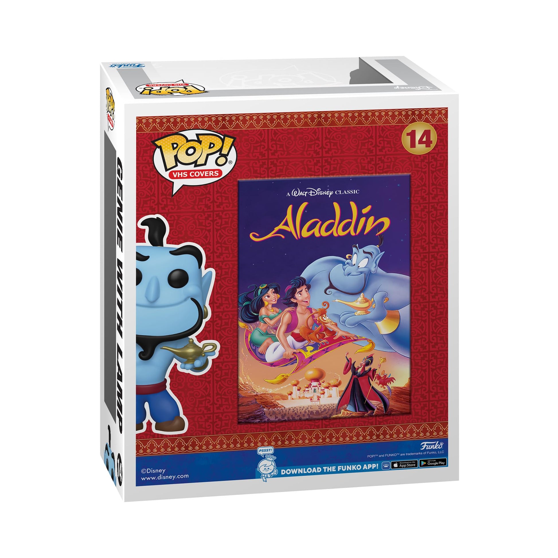 Funko Pop! VHS Cover: Disney - Aladdin, Genie with Lamp (Amazon Exclusive)