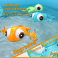 DUCKBOXX XX Wind-up Swimming Sea Turtles Bath Toy, No Battery Mold-Free Anti-Rust Interactive Montessori Toy for Kids 18M+ (3pcs)
