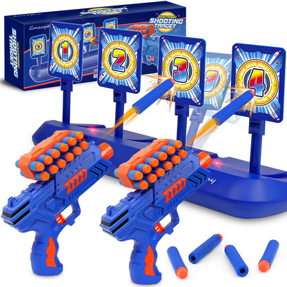 Digital Shooting Targets with Foam Dart Toy Blaster for Kids Shooting Games