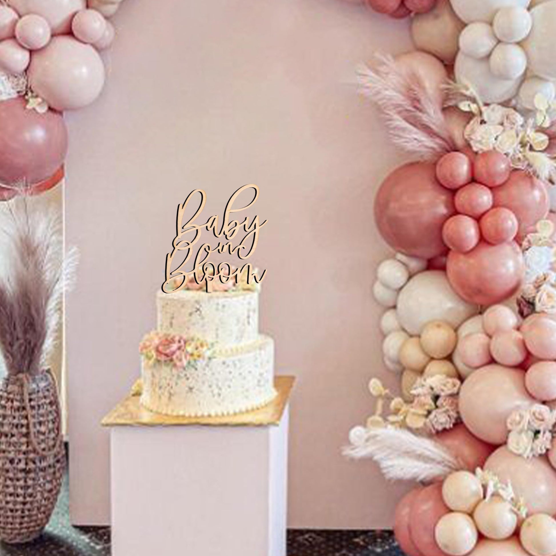 ZAIBIANHAO Baby in Bloom Cake Topper