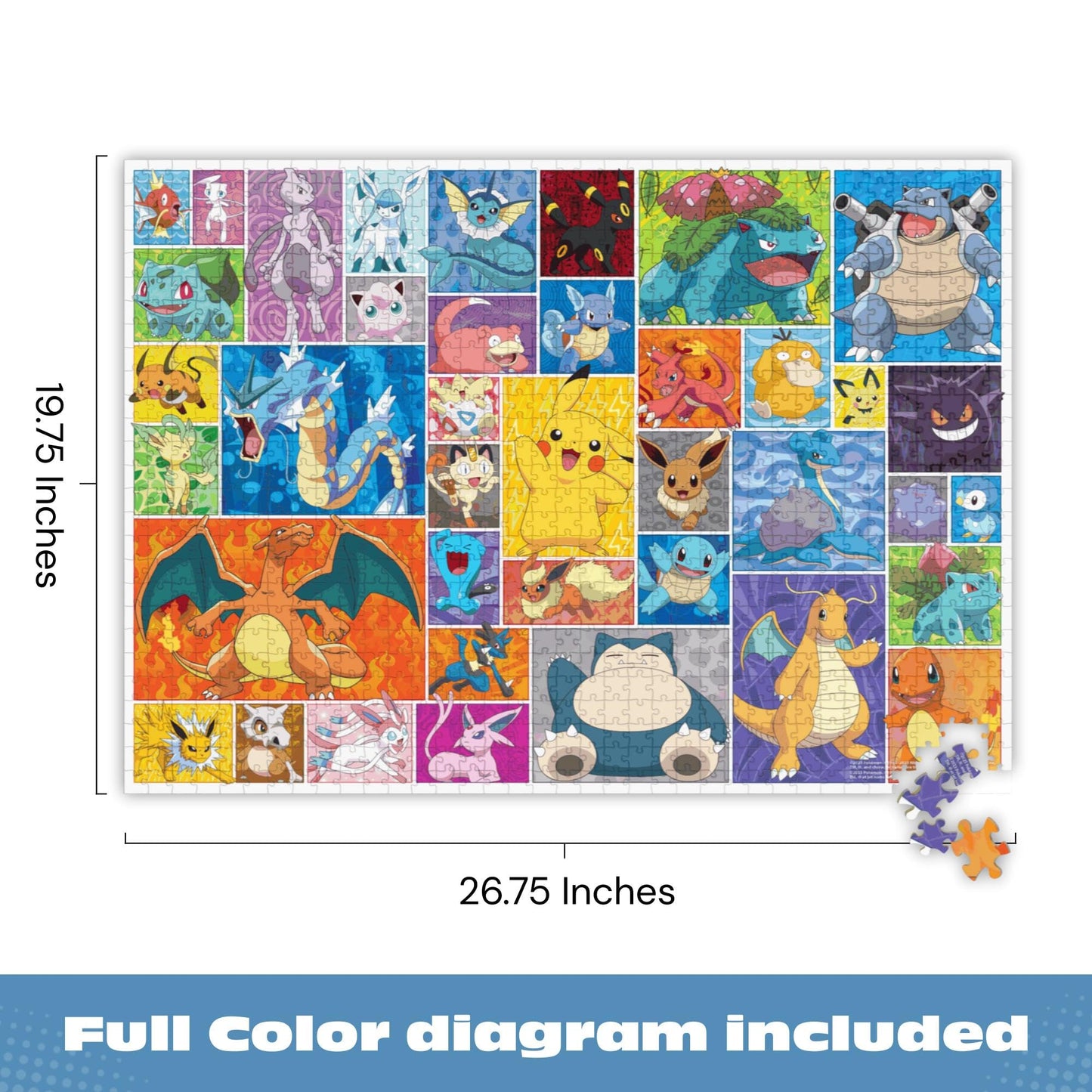 Buffalo Games - Pokémon Frames - 1000 Piece Jigsaw Puzzle for Adults