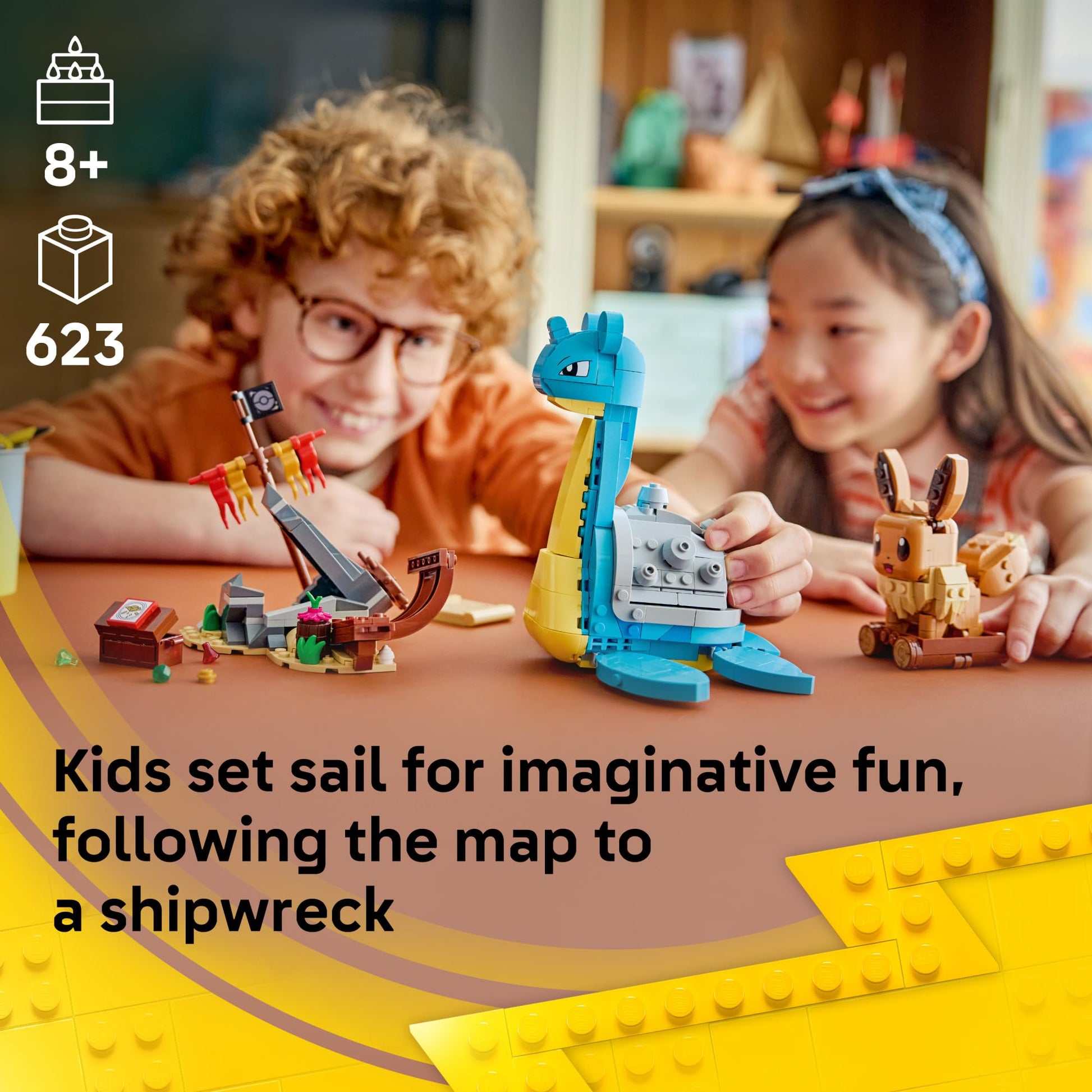 LEGO Pokémon SMART Play: Eevee and Lapras's Treasure Hunt 72162