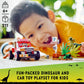 LEGO Jurassic Park Dilophosaurus Ambush 76958 Building Toy Set for Jurassic Park 30th Anniversary, Dinosaur Toy with Dino Figure and Jeep Car Toy