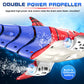 Aomifmik Remote Control Shark Toy Rechargeable with Dual Motor Propellers