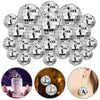 45PCS Disco Ball Cake Decoration Ornaments Reflective Mirror Ball Cake Decoration 70s Disco Themed Party Christmas Tree Decoration