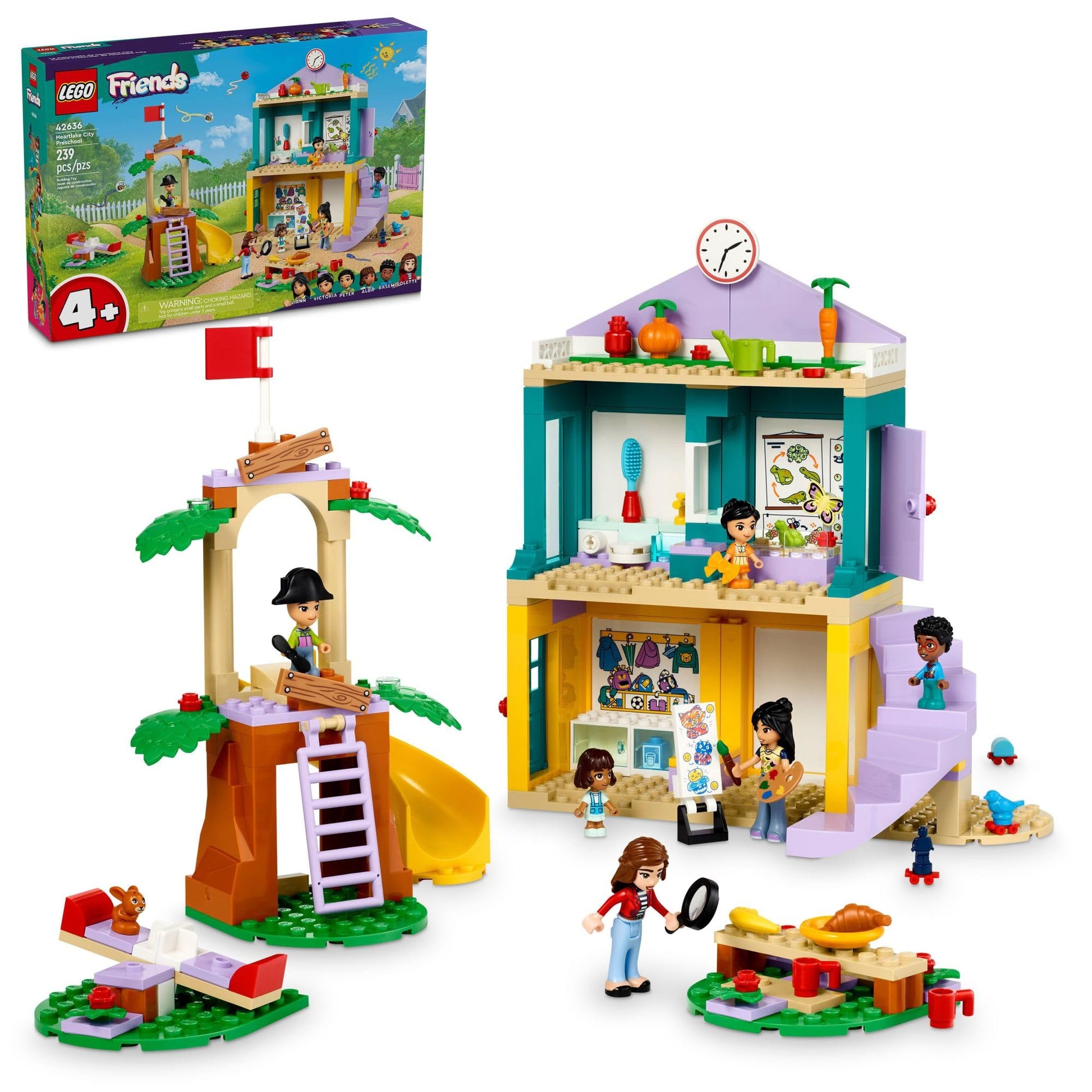 LEGO Friends Heartlake City Preschool Classroom Toy for Kids, Creative Pretend Play for Girls and Boys Ages 4 Years Old and Up, Comes with 2 Mini