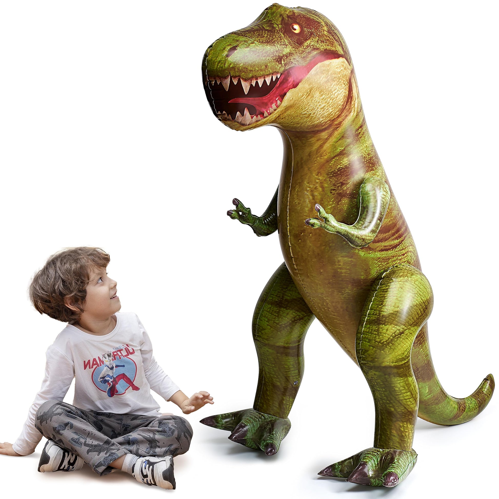 JOYIN 62” Giant T.rex Dinosaur Inflatable for Party Decorations, Birthday Party Gift for Kids and Adults, Dinosaur Pool Toys (Over 5Ft. Tall)