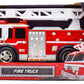 Sunny Days Entertainment Maxx Action 12’’ Large Fire Truck - Lights and Sounds Vehicle with Extendable Ladder | Motorized Drive and Soft Grip Tires |