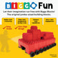 Big Blocks for Kids Ages 4-8 - Indoor & Outdoor Blocks Kids Games - Red Large Building Blocks - 48 pc