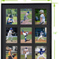 Baseball Card Display Frame for 9 Standard Cards, 4 Pack, UV Protection, Black Pasted Double Mats, Sports Card Collector Wall Display, Holder for