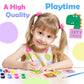 Magnetic Mini Tile Art - DIY Craft Kit; Design and Paint Magnet Tiles - Kids Paint Arts & Crafts Project; Includes 12 Tile Magnets, 8 Paint Colors, 2