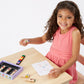 Melissa & Doug Happy Handles Wooden Stamp Set: 6 Stamps and 6-Color Stamp Pad