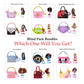 Disney ILY Mini Dolls Tote-ILY-Teenies Blind Pack Bundle (2 Dolls in Each), Inspired by Your Favorite Disney Characters or Stories with Matching Purse