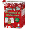 Funwares 24 Days of Christmas Games - Complete Advent Calendar, Christmas-Themed Minute to Win It Challenges for Kids, Teens & Families, 2-12 Players