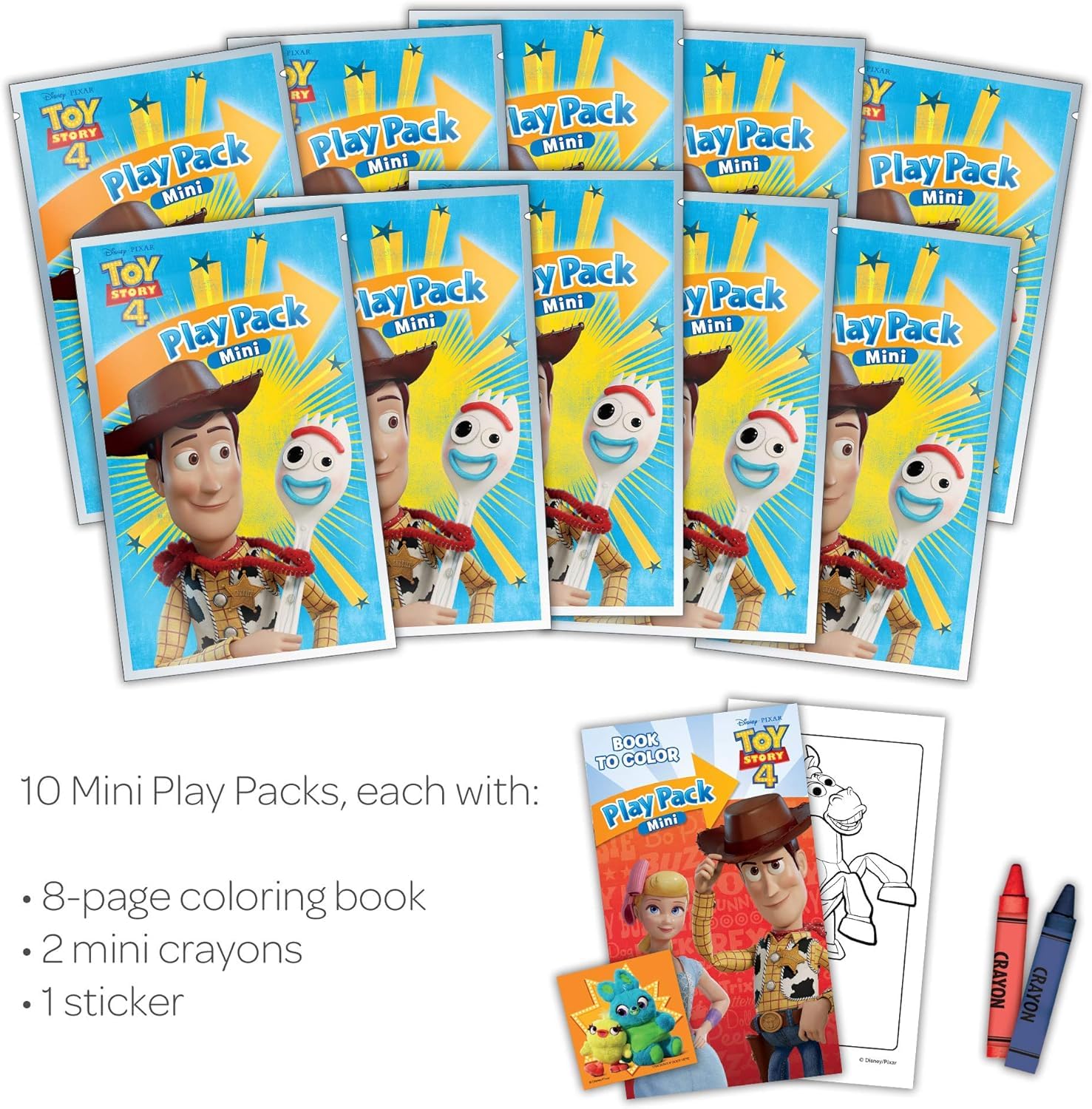 Disney Toy Story 4 Mini Coloring Play Packs Bendon 45026