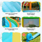 VEVOR Inflatable Pretend Market Bounce House with Blower, Large 6-in-1 Kids Water Slide Castle with Splash Pool, Climbing Wall, Play Booth & Bounce