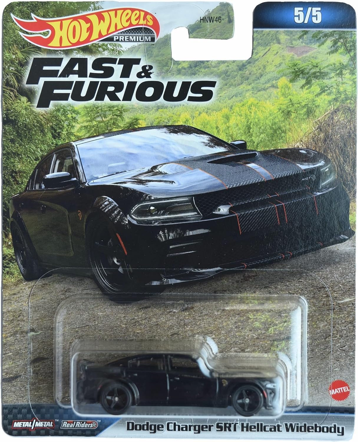 Hot Wheels Dodge Charger SRT Hellcat Widebody, Fast & Furious 5/5 [black]