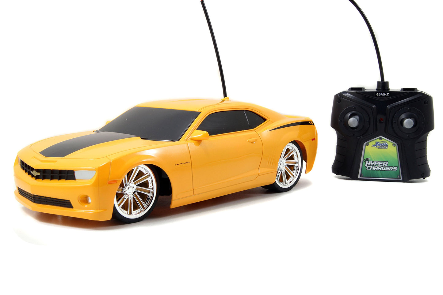 Jada Toys HyperChargers 2010 Chevy Camaro SS 1:16 BTM Remote Controlled Vehicle, Yellow