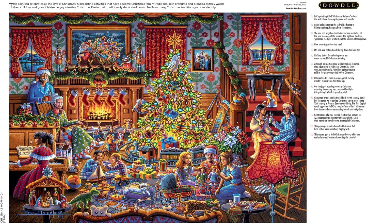 Buffalo Games - Eric Dowdle Christmas Morning - 300 Piece Puzzle for Adults