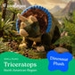 The Petting Zoo Triceratops Stuffed Animal Plushie, Gift for Kids, Dinosaur Animals, Triceratops Dinosaur Plush Toy, 12 in