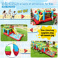 AKEYDIY Inflatable Water Slide Bounce House with 2 x Blowers Obstacle Course for Big Kids 3-12, Giant 29FT Backyard Water Park with Slides, Basketball