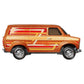 Hot Wheels Premium Boulevard Ford Transit Supervan, 1:64 Orange, #109 Die-Cast Metal Collectible Model