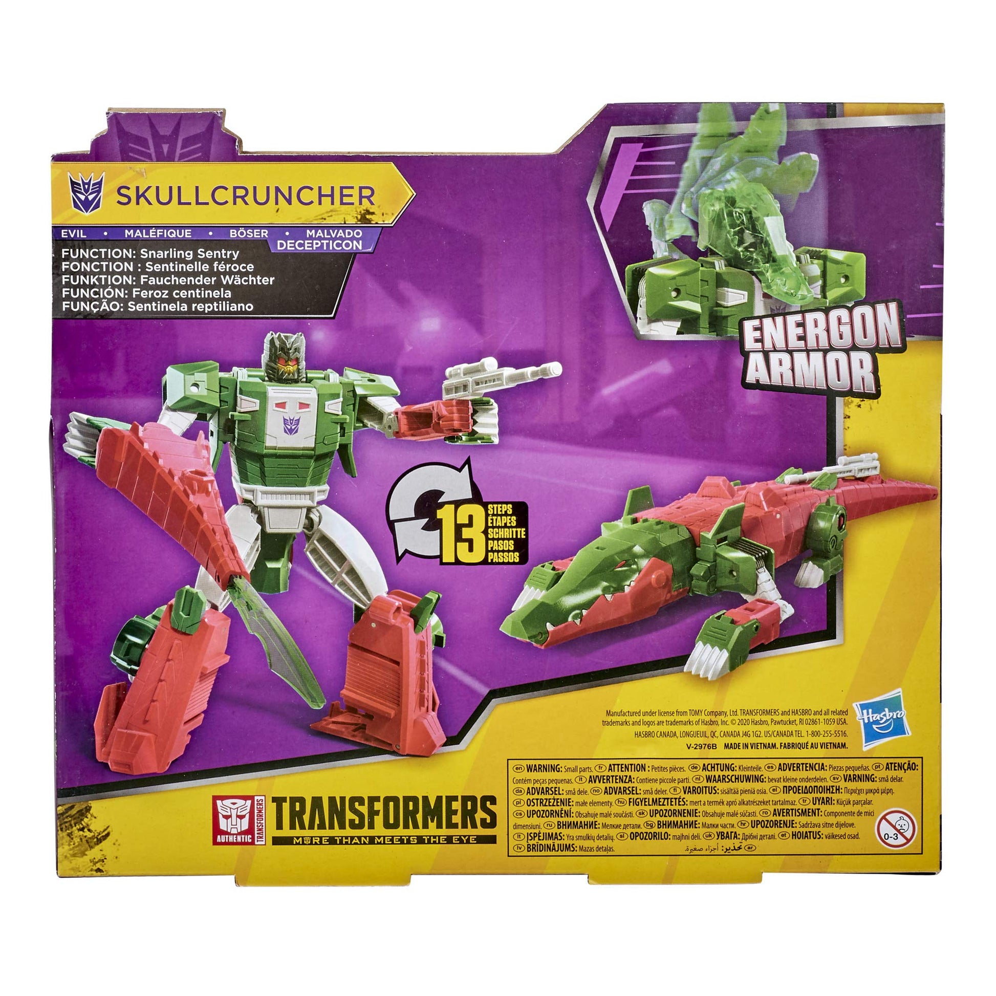 Transformers Bumblebee Cyberverse Adventures Ultra Class Skullcruncher Action Figure - Combines with Energon Armor to Power Up, for Kids Ages 6