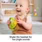 Fisher-Price Newborn Toys Level-Up Little Gamer Gift Set, Baby Rattle Teether & Crinkle Activities for Infants Ages 3+ Months