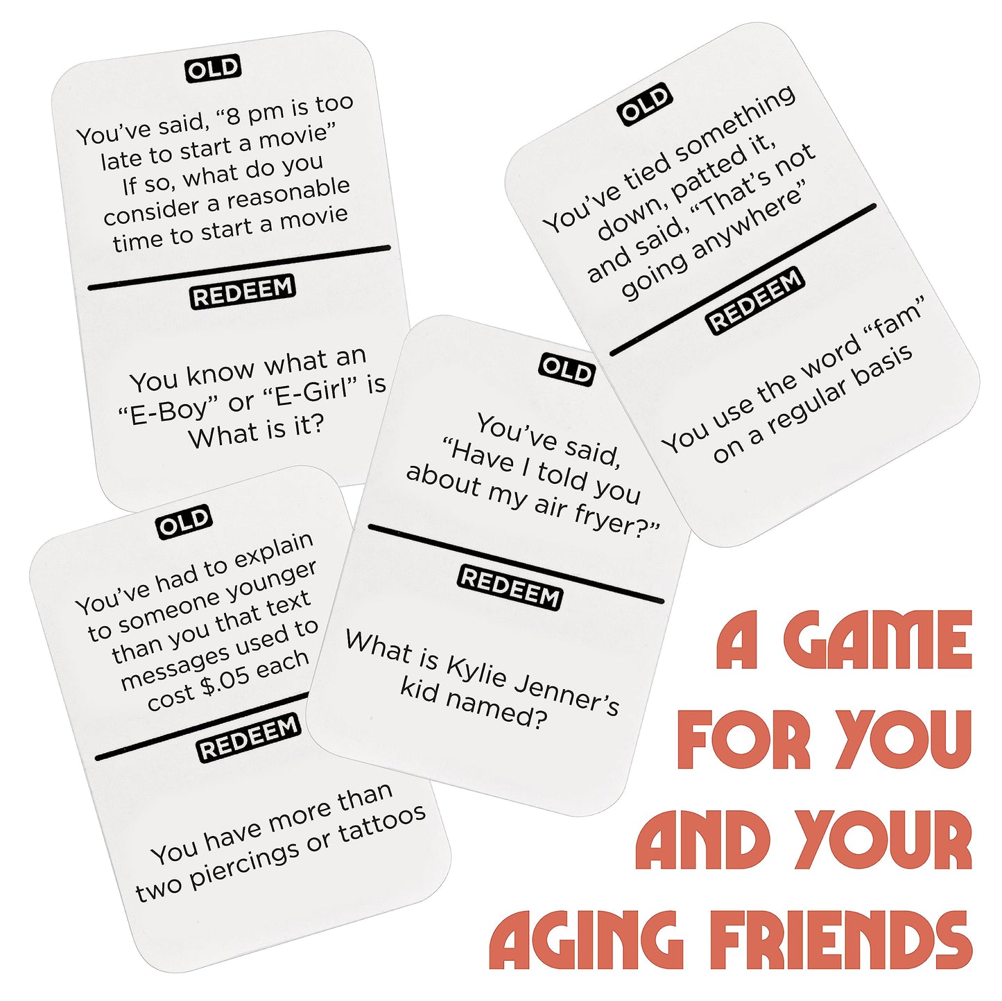 Vango You’re Getting Old - A Party Card Game for Aging Millennials - 2 to 6 Players, Ages 14+
