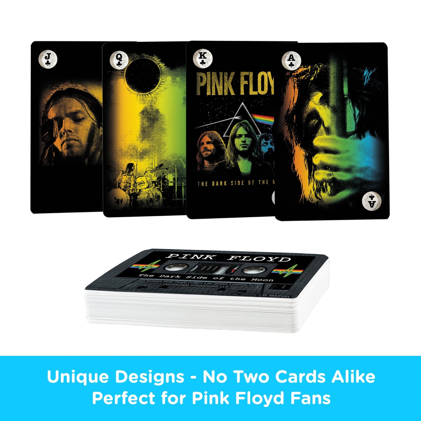 Aquarius Pink Floyd DSOM Cassette Playing Cards - for Your Favorite Card Games - Officially Licensed Merchandise & Collectibles