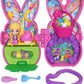 Polly Pocket x Peeps, Micro Doll & 2 Playsets with 7 Themed Accessories, Keychain Clip, Travel Toy, Partnership Compact