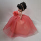 KINNEX COLLECTIONS SINCE 1997 17" Quinceañera Centerpiece Doll - Tulle Gown, Mis Quince Años Table Decoration & Keepsake ARC8421-20 (Flamingo)