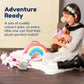 PixieCrush Unicorn Stuffed Animal Set - 5 Plush Toys for Girls with Narwhal, Puppycorn, Kittycorn and Rainbow Unicorn - Soft Plushies with Carry Case