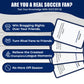 SOCCER IQ Soccer Trivia Card Game Champions League Version - 150 Soccer Trivia Questions, Best Soccer Gifts for Boys | Soccer Games for Kids