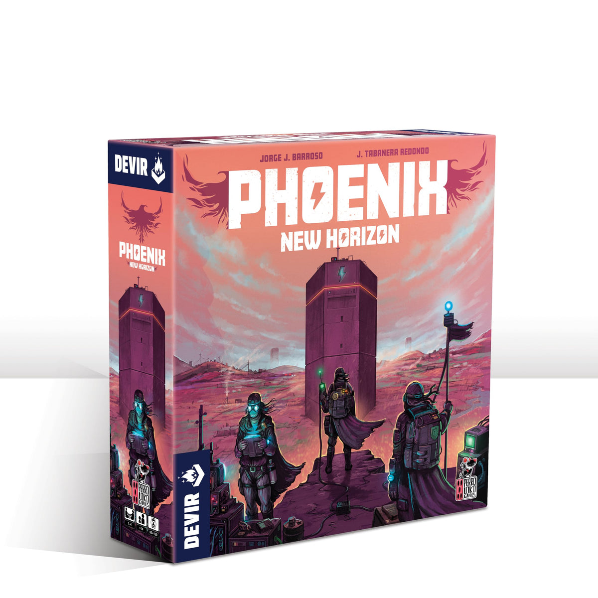 Devir - Phoenix New Horizon Board Game, PostApocalyptic Euro Strategy Game with Worker Placement & Engine Building for Adults & Teens, Age +14, 1-4