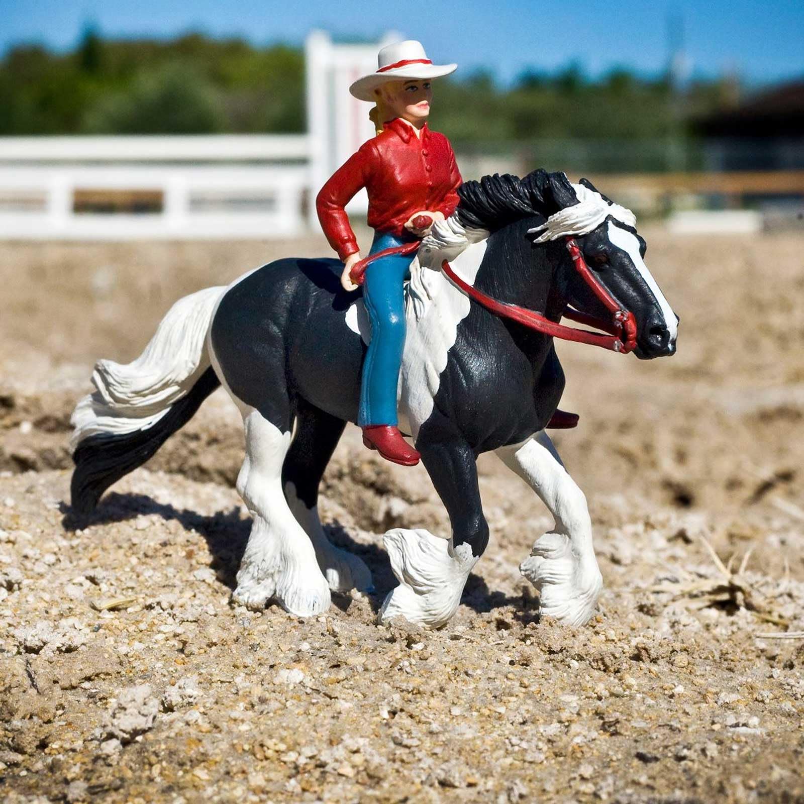 Safari Ltd. Audrey on Streaming Light Toy Set - Lifelike Horse Rider Figurine -Educational Toy for Boys, Girls, and Kids Ages 3+