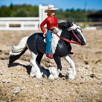 Safari Ltd. Audrey on Streaming Light Toy Set - Lifelike Horse Rider Figurine -Educational Toy for Boys, Girls, and Kids Ages 3+