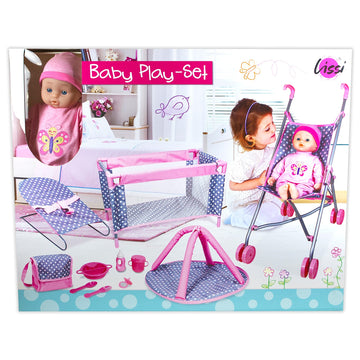 Lissi 5Piece Play Set with Baby Doll & Accessories, 16 inches