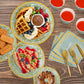 LTplazhi Sage Green and Gold Party Supplies 140 Pieces Happy Birthday Dinnerware - Sage Green Paper Plates, Napkins, Cups, Gold Plastic Forks, Knives