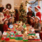 10 Pcs Christmas Honeycomb Centerpieces - Xmas Holiday Honeycomb Table Toppers for Dining Table, Classroom, Office, and Home Décor
