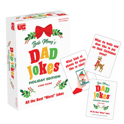 Dad Jokes Holiday Edition Christmas Family Party Game, 2-6 Players Ages 8+