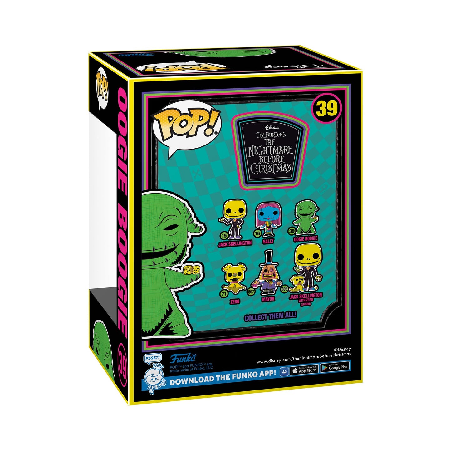 Funko Pop! Disney: The Nightmare Before Christmas - Oogie Boogie (Blacklight) - Collectable Vinyl Figure - Gift Idea - Official Merchandise - Disney