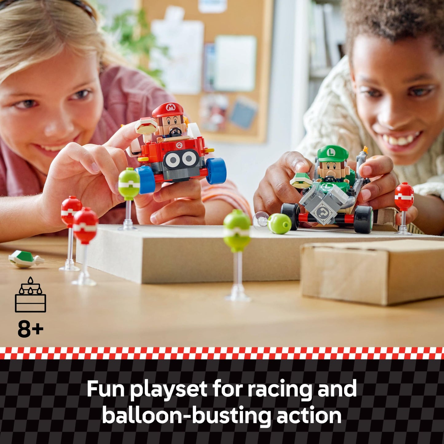 LEGO Super Mario: Mario Kart Baby Mario vs. Baby Luigi - Collectible Toy Building Set for Kids, Boys and Girls, Ages 8+ - Nintendo Toy for Fans - Gift