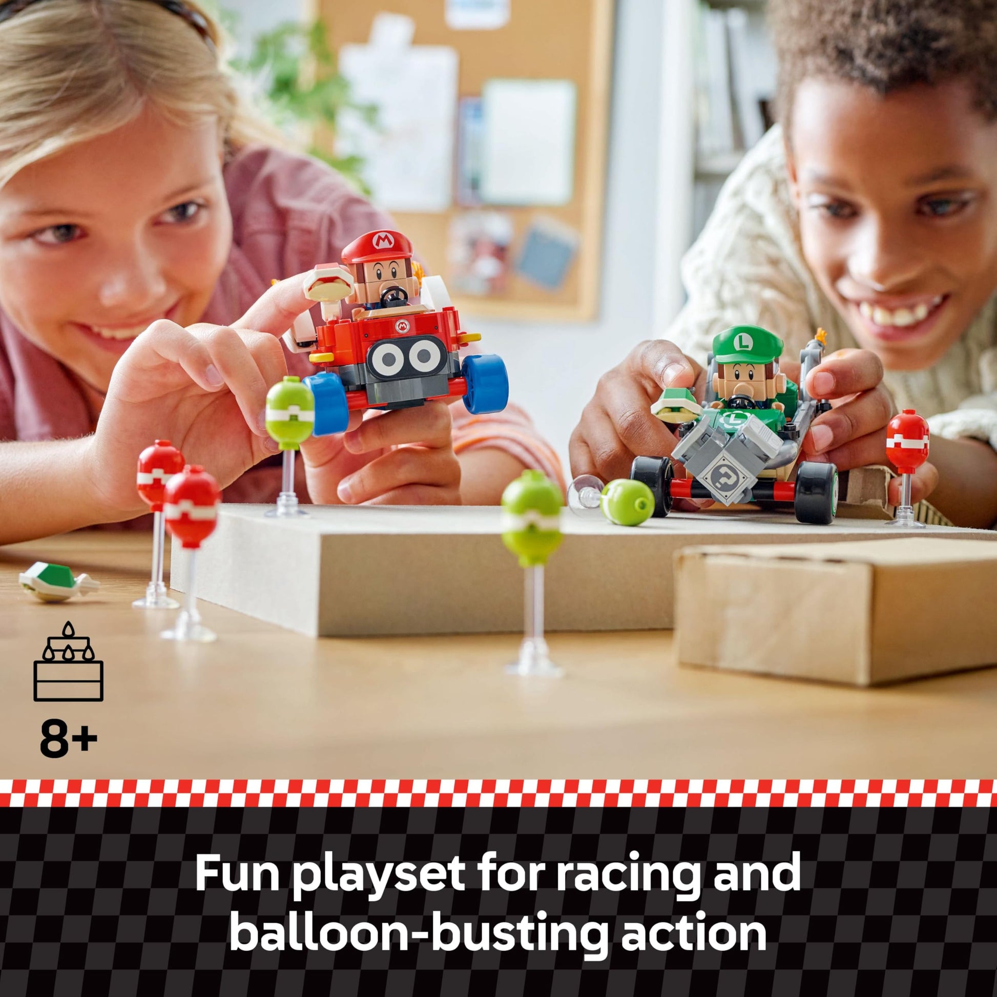 LEGO Super Mario: Mario Kart Baby Mario vs. Baby Luigi - Collectible Toy Building Set for Kids, Boys and Girls, Ages 8+ - Nintendo Toy for Fans - Gift
