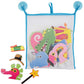 Buddy & Barney: Weird & Wonderful Animals Bath Time Stickers - 31 Reusable Foam Stickers & Mesh Storage Bag, Fun Tub Water Toy, Toddlers & Kids Age 3+