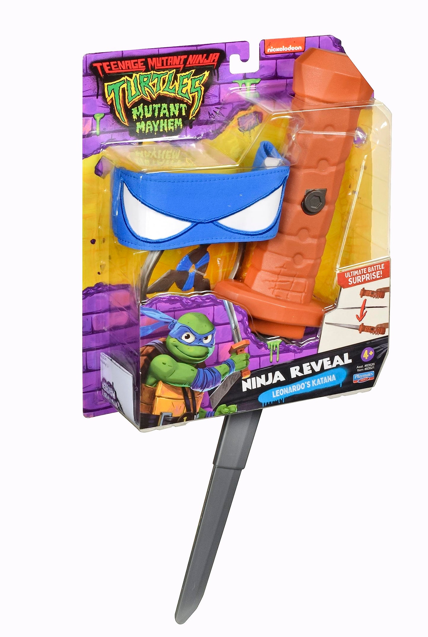 Teenage Mutant Ninja Turtles: Mutant Mayhem Leonardo Katana Sword Basic Role Play Set by Playmates Toys