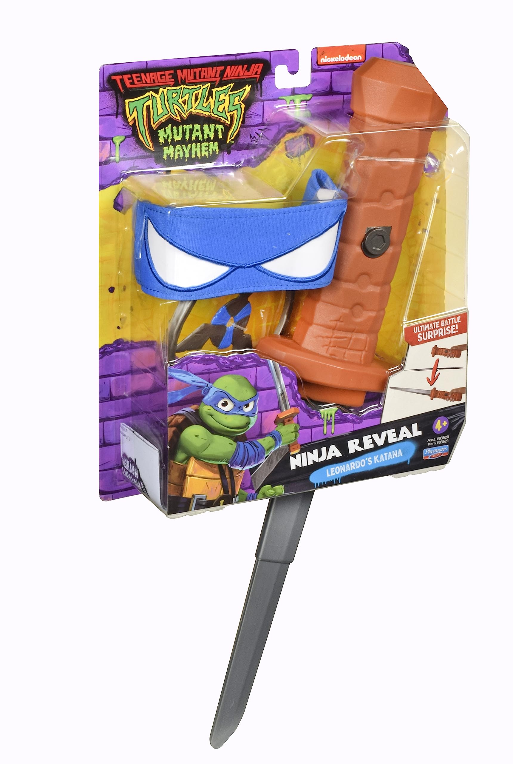 Teenage Mutant Ninja Turtles: Mutant Mayhem Leonardo Katana Sword Basic Role Play Set by Playmates Toys