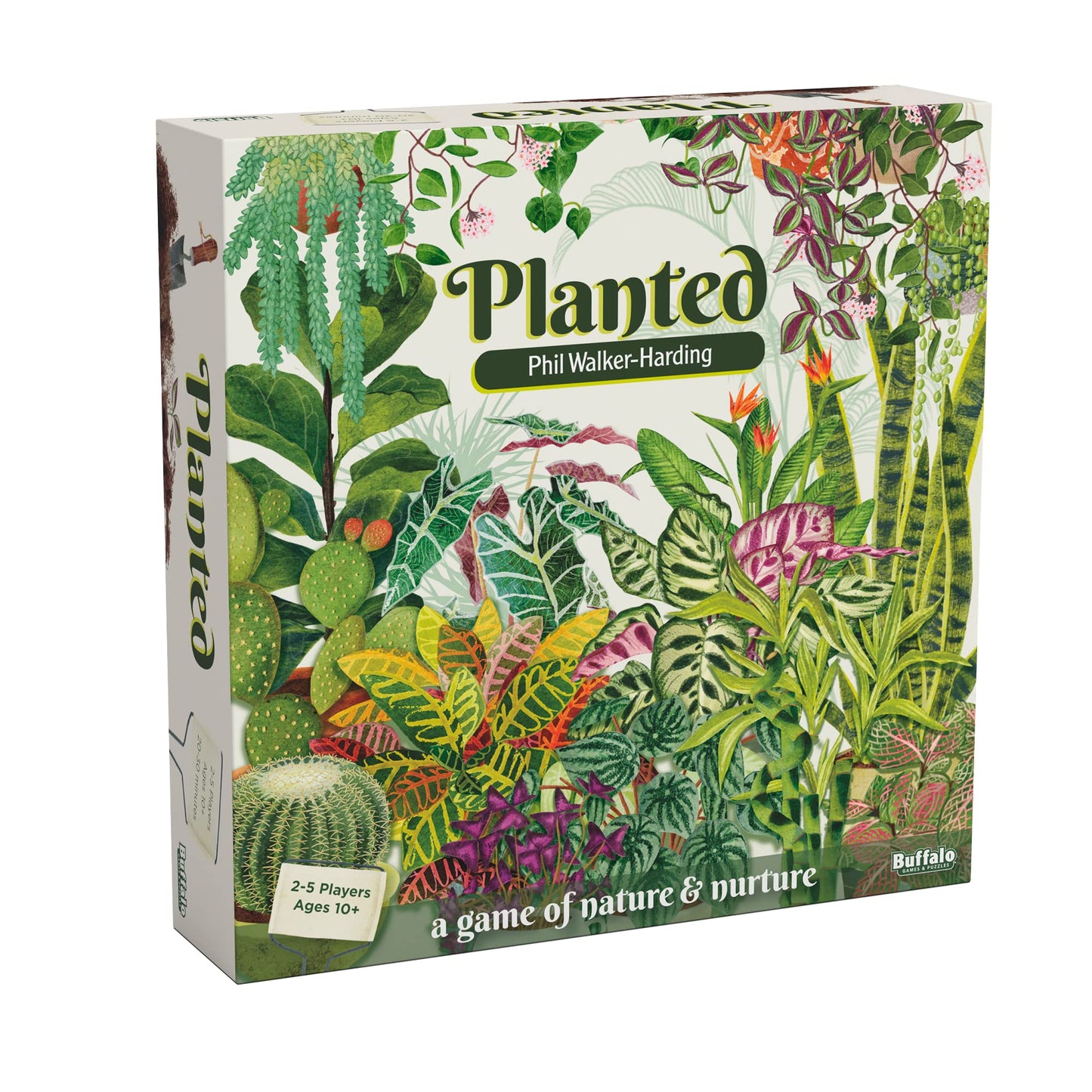 Buffalo Games Planted Strategy Board Game - 2-5 Players, Ages 10+ - Grow 42 Unique Houseplants & Manage Resources in Strategy Games - Family Board